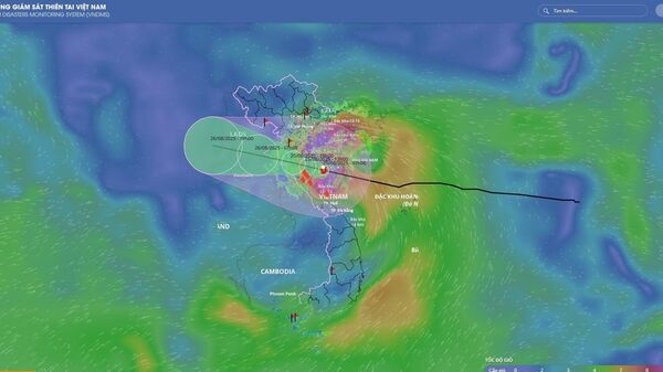 Tin bão khẩn cấp: Cơn bão số 5 (lúc 7h ngày 25/8) - Sputnik Việt Nam