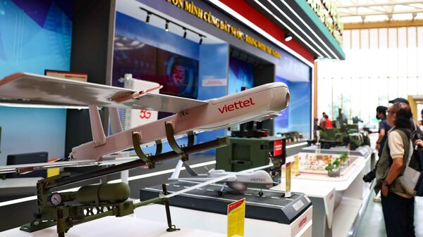 Gian trưng bày của Bộ Quốc phòng tại triển lãm thành tựu Đất nước 80 năm hành trình Độc lập - Tự do - Hạnh phúc.  - Sputnik Việt Nam