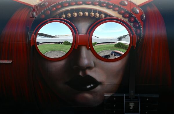 Một gian hàng triển lãm trong khuôn khổ hội chợ kỹ thuật và công nghệ đường sắt &quot;PRO//Dvizheniye.Ekspo&quot; diễn ra tại Saint Petersburg - Sputnik Việt Nam