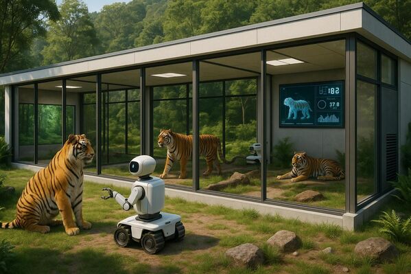 Trạm cứu hộ hổ tự động hóa – Ý tưởng: các trạm cứu hộ mô-đun đặc biệt dành cho hổ được cứu, có hệ thống kiểm soát tự động về sức khỏe và điều kiện sống - Sputnik Việt Nam