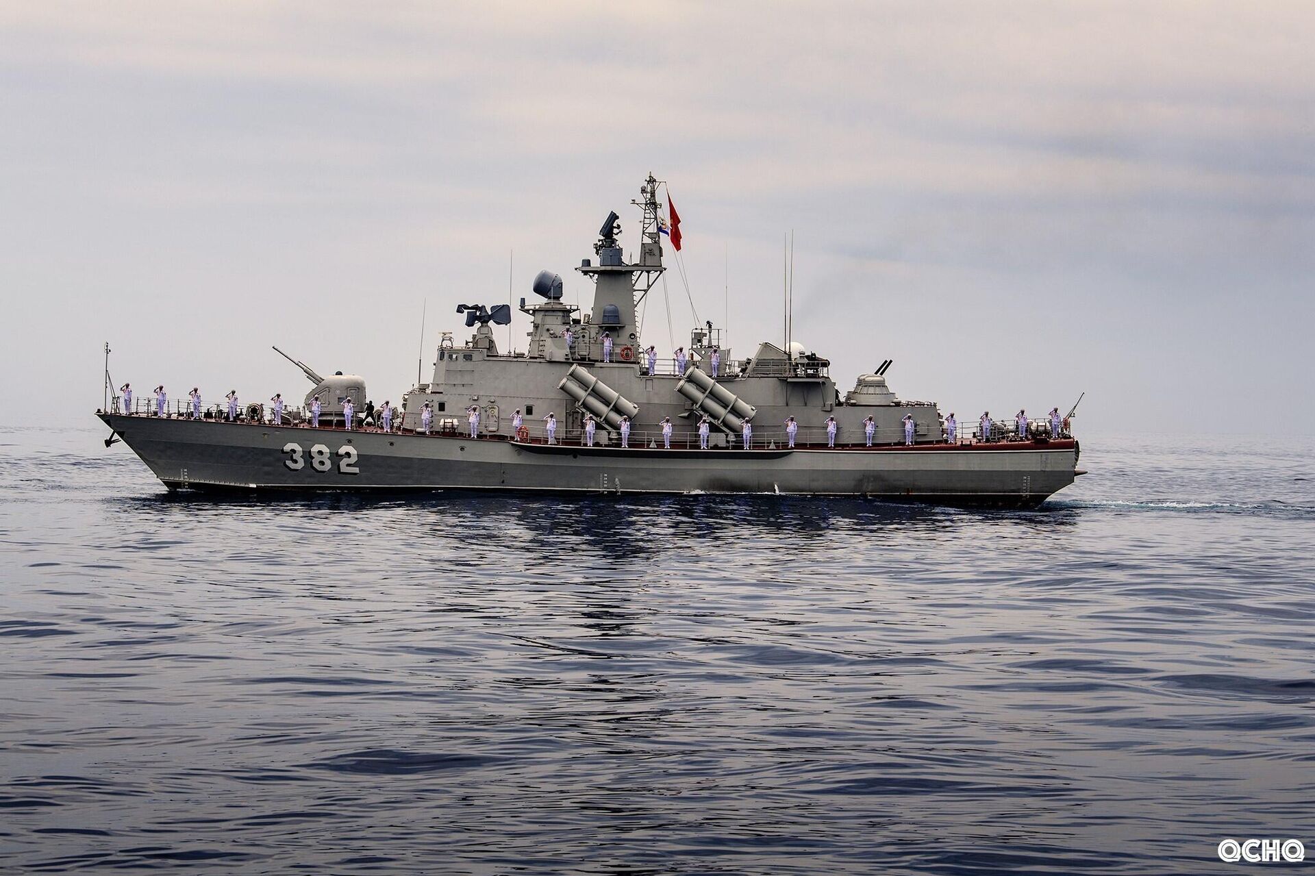 Biên đội tàu tên lửa tấn công nhanh 124818 tham gia diễu binh - Sputnik Việt Nam, 1920, 02.09.2025