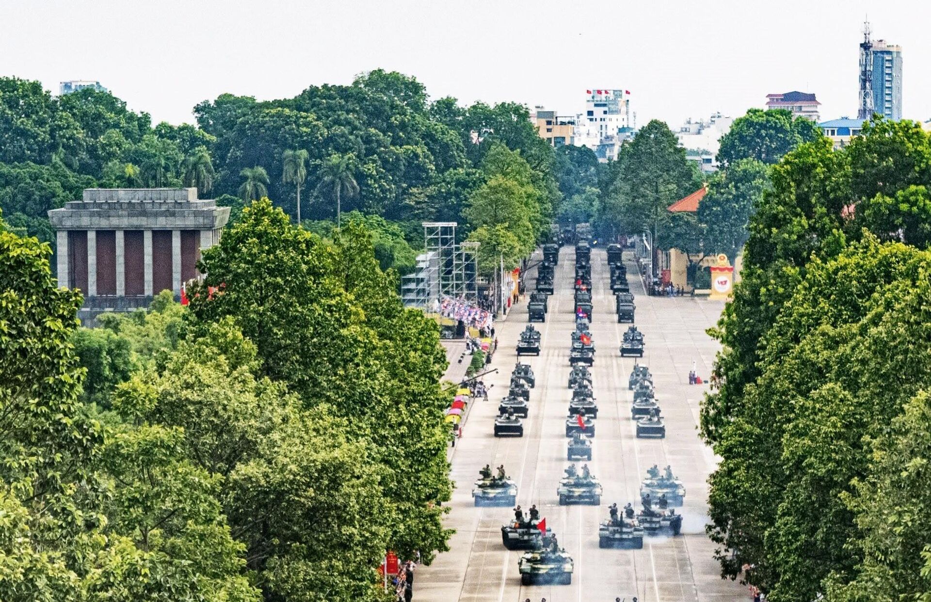 Khối xe Tăng thiết giáp diễu binh trên Quảng trường Ba Đình

 - Sputnik Việt Nam, 1920, 02.09.2025