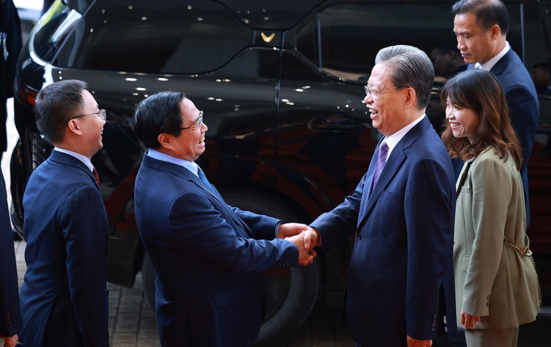 Thủ tướng Phạm Minh Chính hội kiến Ủy viên trưởng Nhân đại toàn quốc Trung Quốc Triệu Lạc Tế - Sputnik Việt Nam, 1920, 02.09.2025