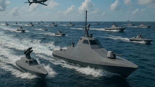 Đàn máy bay không người lái (drone) trên biển tương lai - Sputnik Việt Nam