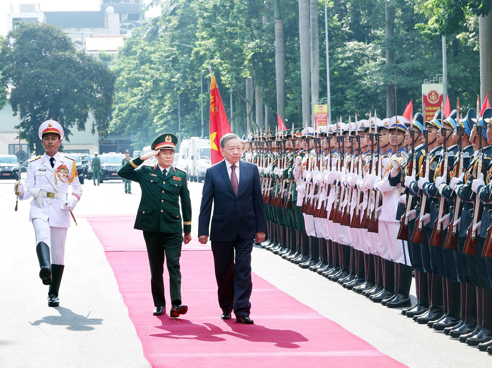 Lễ đón Tổng Bí thư Tô Lâm đến dự Lễ kỷ niệm 80 năm Ngày truyền thống Bộ Tổng Tham mưu Quân đội nhân dân Việt Nam. - Sputnik Việt Nam, 1920, 06.09.2025