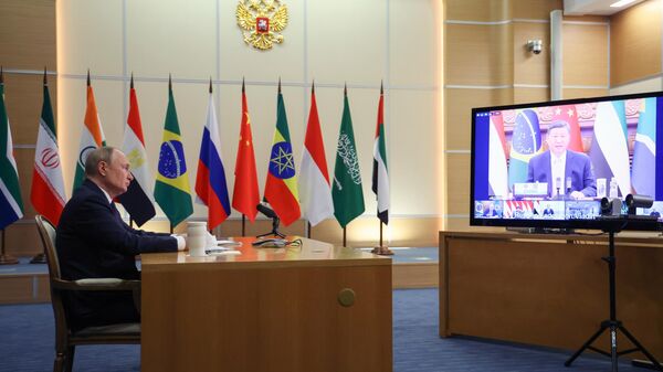 Tổng thống Vladimir Putin đã tham dự cuộc họp đặc biệt của BRICS - Sputnik Việt Nam