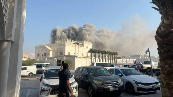 Khói tại hiện trường vụ nổ ở Doha - Sputnik Việt Nam