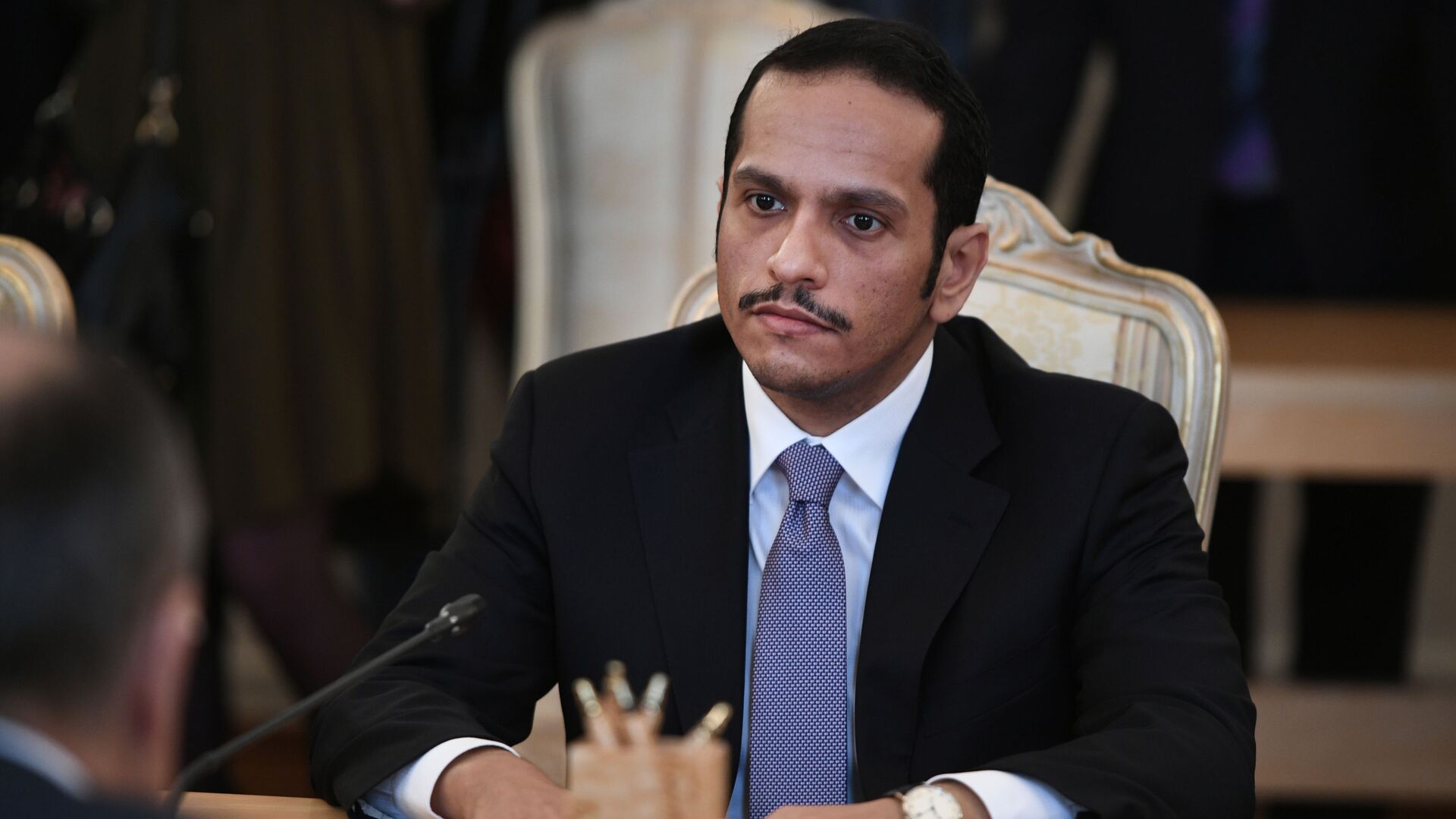 Ngoại trưởng Qatar Mohammed Al Thani Ngoại trưởng Qatar Mohammed Al Thani - Sputnik Việt Nam, 1920, 10.09.2025