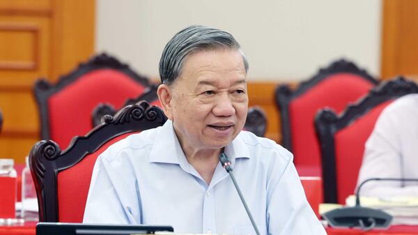 Tổng Bí thư Tô Lâm chủ trì buổi làm việc với Ban Thường vụ Đảng uỷ Chính phủ  - Sputnik Việt Nam