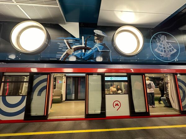 Ga “Krymskaya” thuộc tuyến Troitskaya của hệ thống tàu điện ngầm Moskva - Sputnik Việt Nam