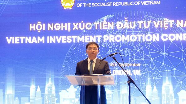 Bộ trưởng Bộ Tài chính Nguyễn Văn Thắng phát biểu tại Hội nghị - Sputnik Việt Nam