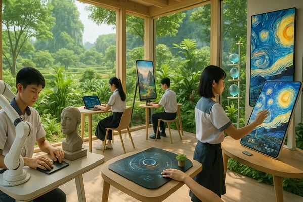 Lớp nghệ thuật ứng dụng công nghệ - Sputnik Việt Nam