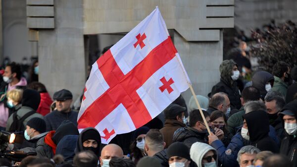 Cuộc biểu tình ở Tbilisi - Sputnik Việt Nam