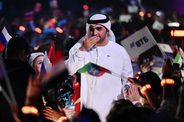 Ca sĩ UAE Saif Al-Al biểu diễn tại Cuộc thi Âm nhạc Quốc tế Intervision - Sputnik Việt Nam