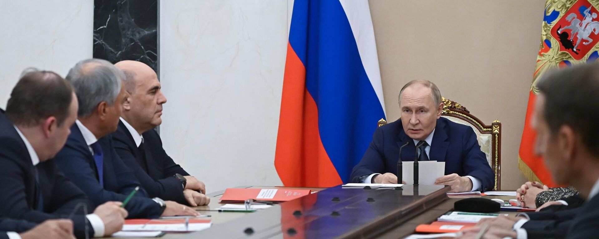 Tổng thống Vladimir Putin chủ trì cuộc họp Hội đồng An ninh Nga - Sputnik Việt Nam, 1920, 23.09.2025