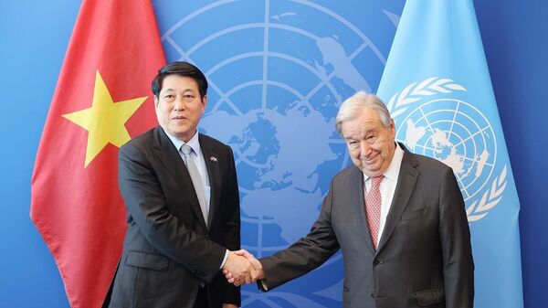 Chủ tịch nước Lương Cường gặp Tổng Thư ký Liên hợp quốc Antonio Guterres - Sputnik Việt Nam