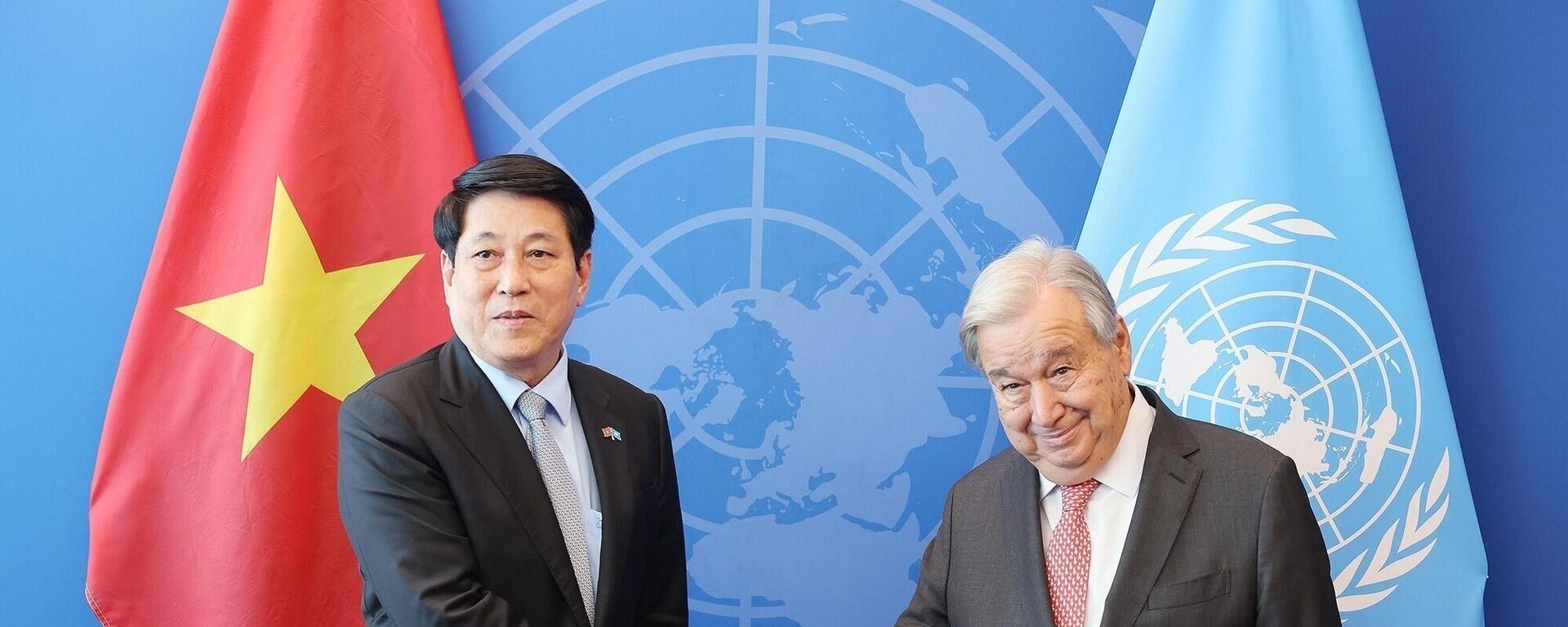Chủ tịch nước Lương Cường gặp Tổng Thư ký Liên hợp quốc Antonio Guterres - Sputnik Việt Nam, 1920, 23.09.2025