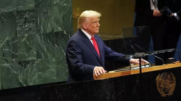 Tổng thống Hoa Kỳ Donald Trump phát biểu tại Đại hội đồng Liên Hợp Quốc - Sputnik Việt Nam