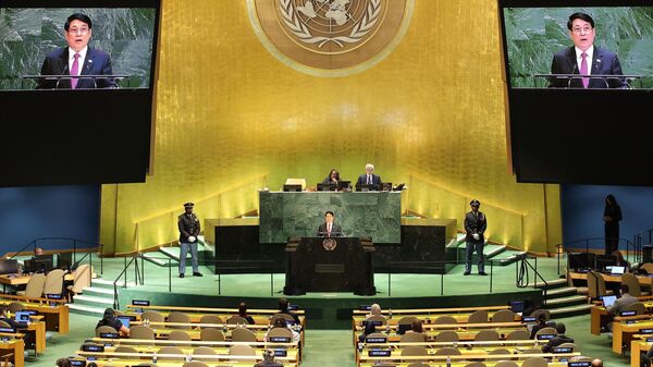 Chủ tịch nước Lương Cường phát biểu tại Phiên Thảo luận cấp cao ĐHĐ LHQ Khoá 80 - Sputnik Việt Nam