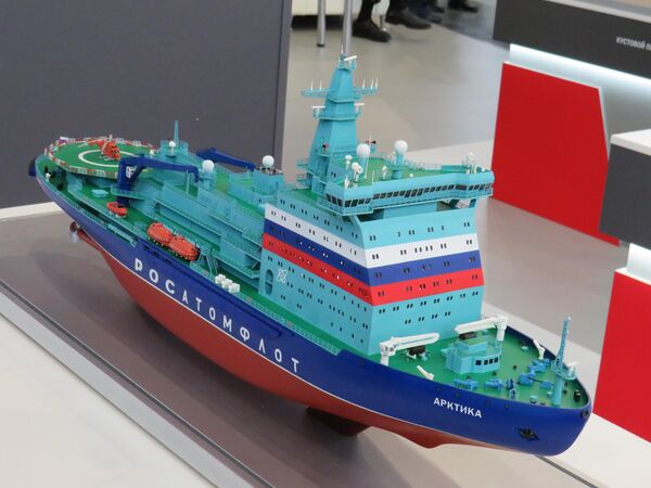 Mẫu tàu phá băng hạt nhân của Đề án 22220 - Sputnik Việt Nam