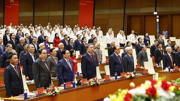 Tổng Bí thư dự Đại hội đại biểu Đảng bộ Quốc hội lần thứ nhất - Sputnik Việt Nam