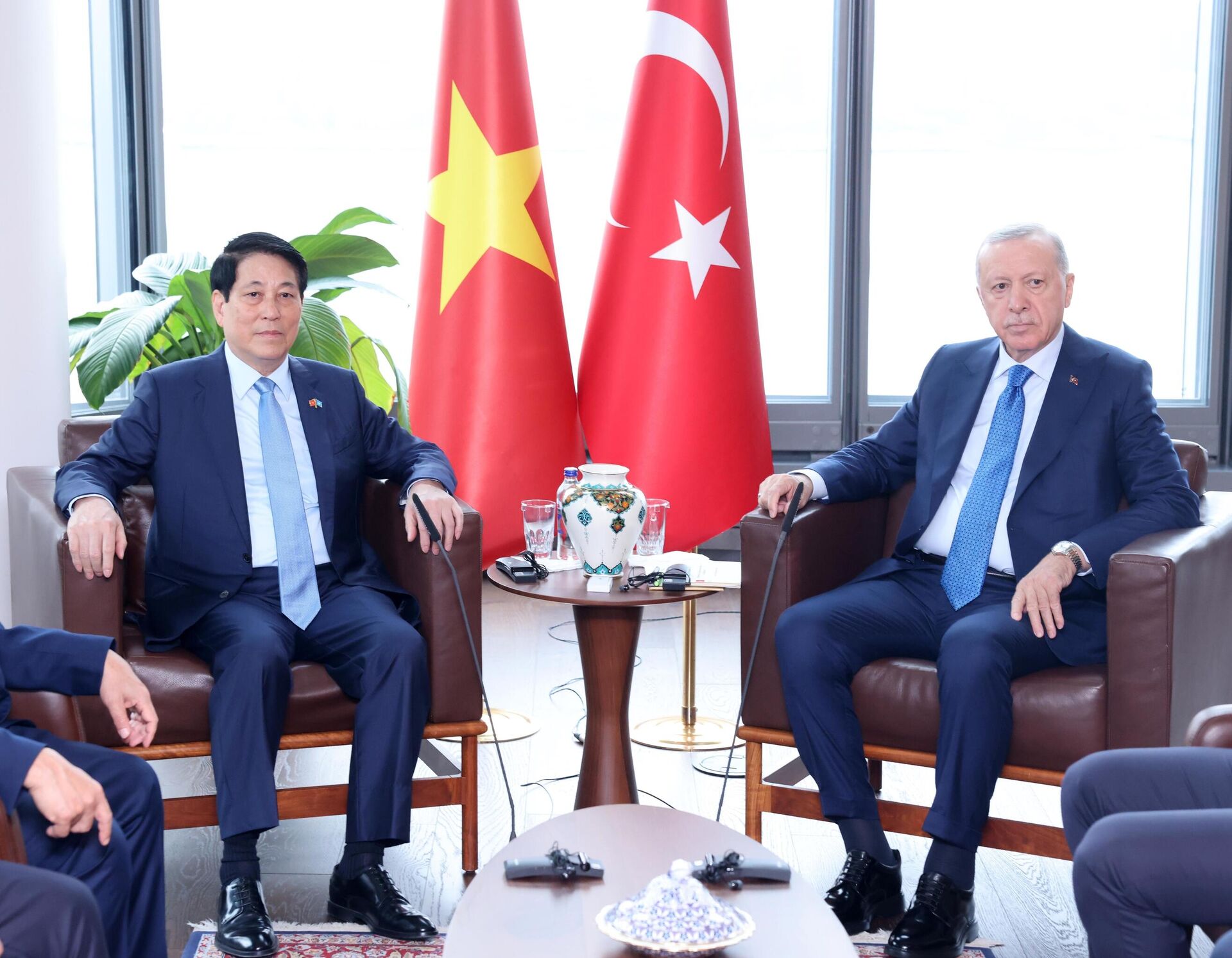 Chủ tịch nước Lương Cường gặp Tổng thống Thổ Nhĩ Kỳ Recep Tayyip Erdogan - Sputnik Việt Nam, 1920, 25.09.2025