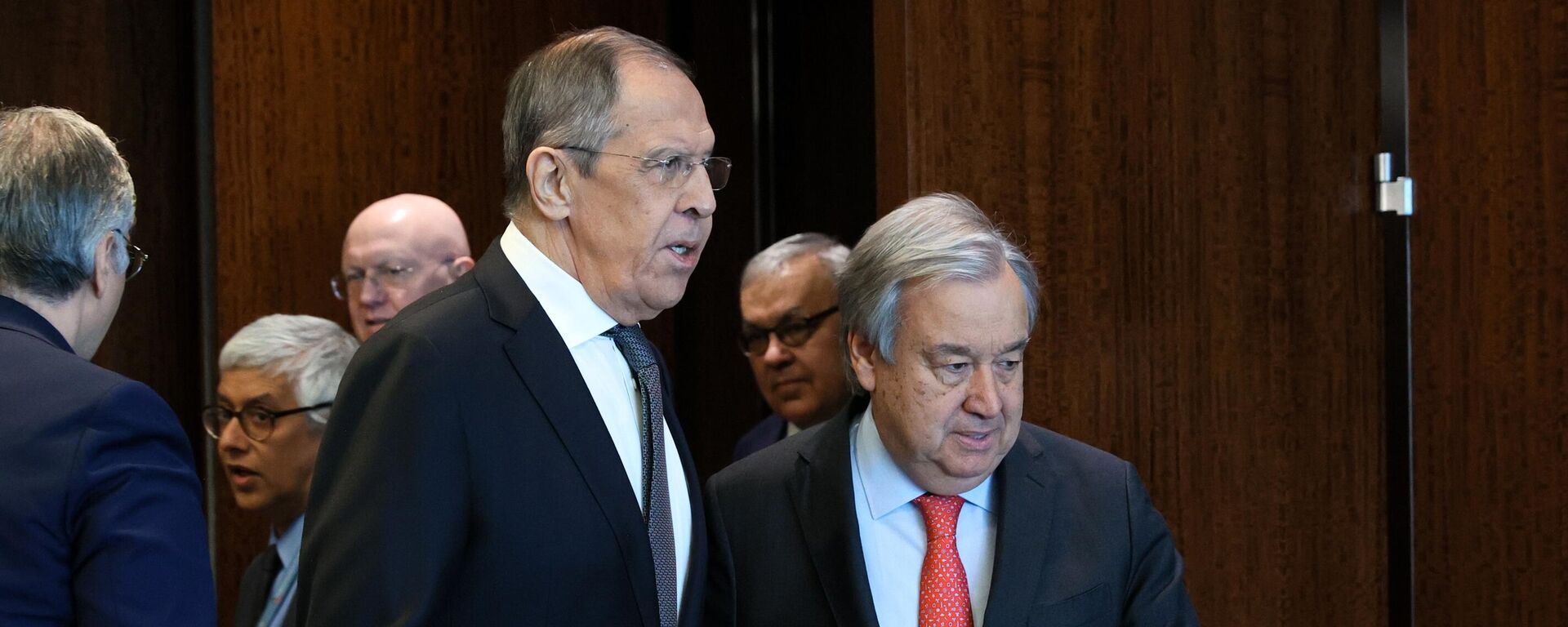 Bộ trưởng Ngoại giao Nga Lavrov và Tổng Thư ký Liên hợp quốc Guterres - Sputnik Việt Nam, 1920, 26.09.2025