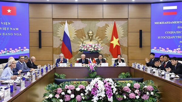 Khai mạc Phiên họp lần thứ tư Ủy ban Liên nghị viện về hợp tác giữa Quốc hội Việt Nam và Duma Quốc gia Nga - Sputnik Việt Nam