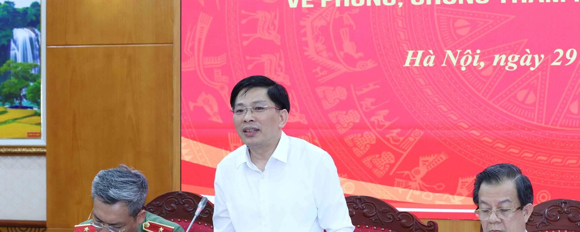 Đồng chí Đặng Văn Dũng, Phó Trưởng Ban Nội chính Trung ương phát biểu tại cuộc họp Đồng chí Đặng Văn Dũng, Phó Trưởng Ban Nội chính Trung ương phát biểu tại cuộc họp - Sputnik Việt Nam, 1920, 29.09.2025