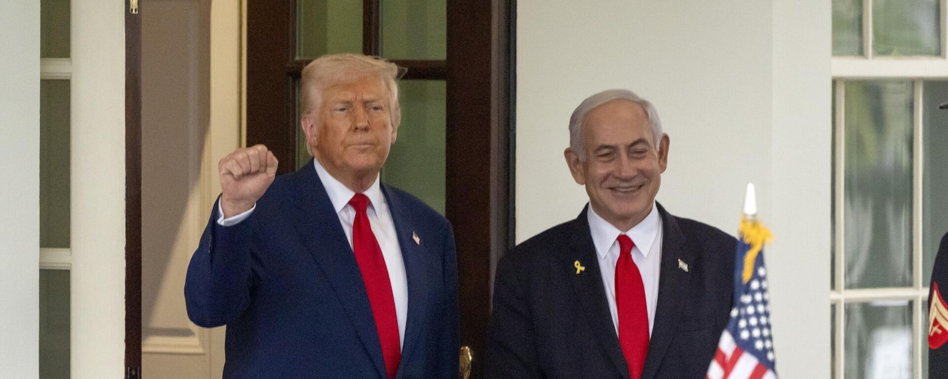Tổng thống Hoa Kỳ Donald Trump và Thủ tướng Israel Benjamin Netanyahu - Sputnik Việt Nam, 1920, 29.09.2025