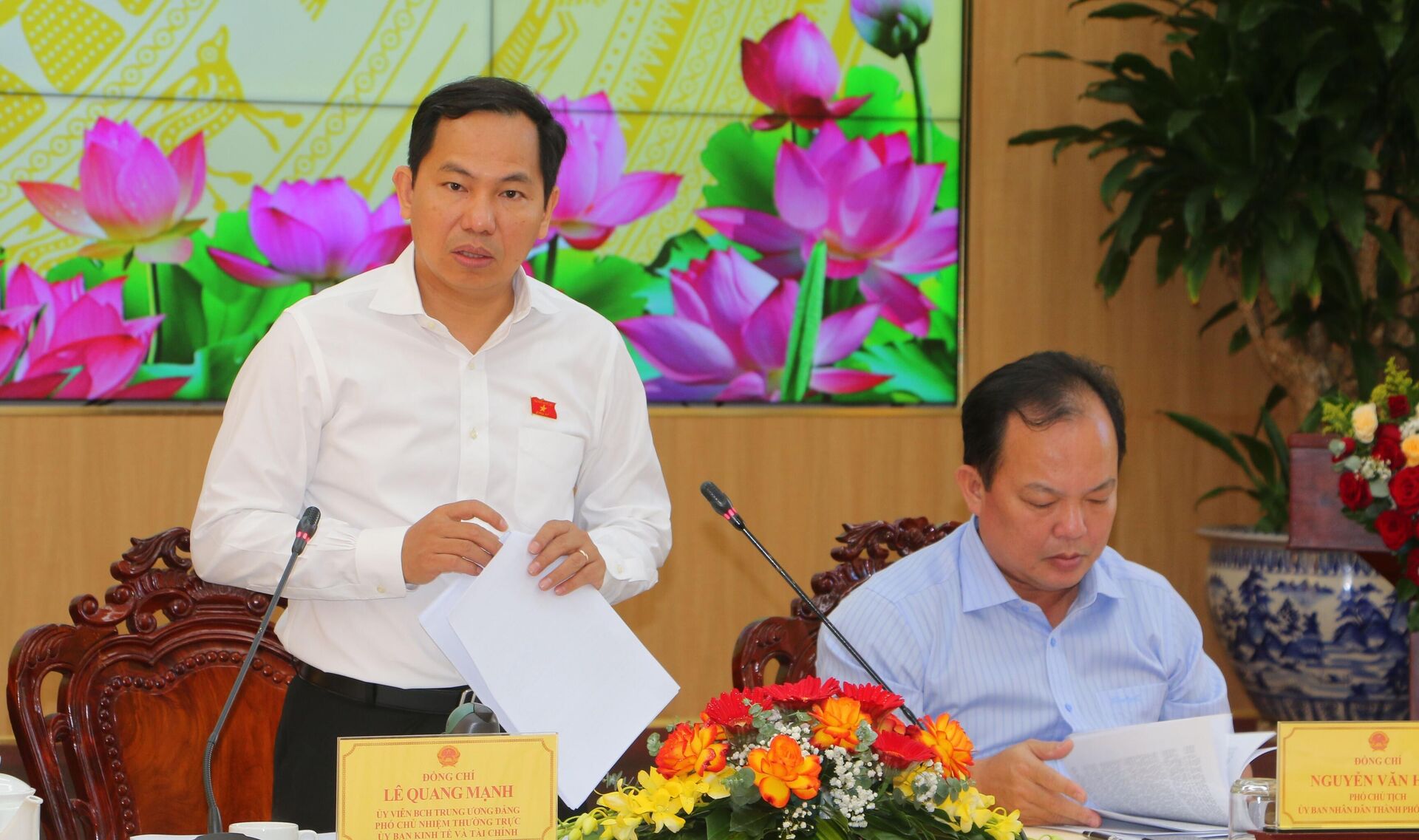 Lê Quang Mạnh phát biểu tại buổi giám sát
 - Sputnik Việt Nam, 1920, 29.09.2025