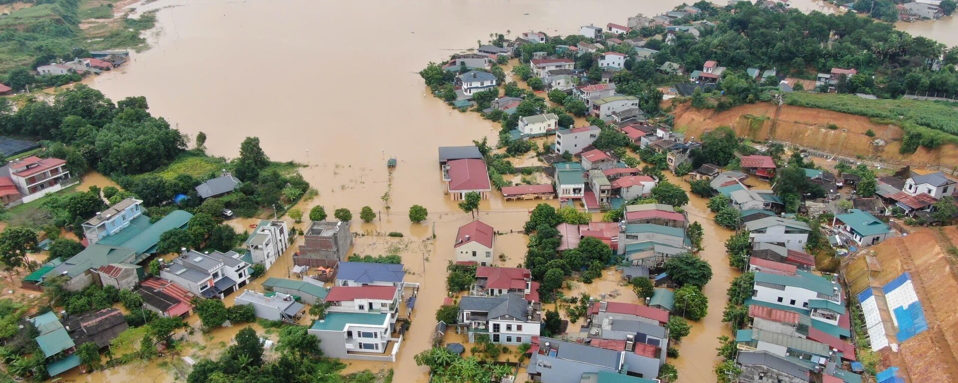Phường Nam Cường, tỉnh Lào Cai có hàng trăm hộ dân bị ngập sâu
 - Sputnik Việt Nam, 1920, 15.10.2025