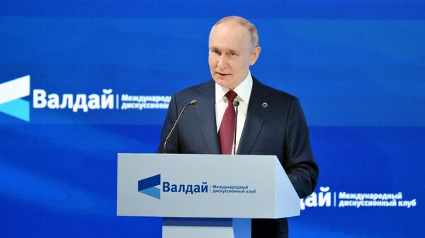 Tổng thống Vladimir Putin tham gia hoạt động của Câu lạc bộ thảo luận Valdai - Sputnik Việt Nam