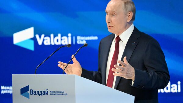 Tổng thống Vladimir Putin tham gia hoạt động của Câu lạc bộ thảo luận Valdai - Sputnik Việt Nam