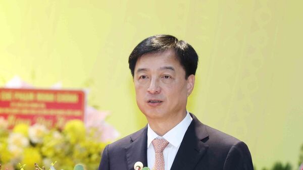 Đồng chí Nguyễn Duy Ngọc, Uỷ viên Bộ Chính trị, Bí thư Trung ương Đảng, Chủ nhiệm Uỷ ban Kiểm tra Trung ương phát biểu chỉ đạo Đại hội
 - Sputnik Việt Nam