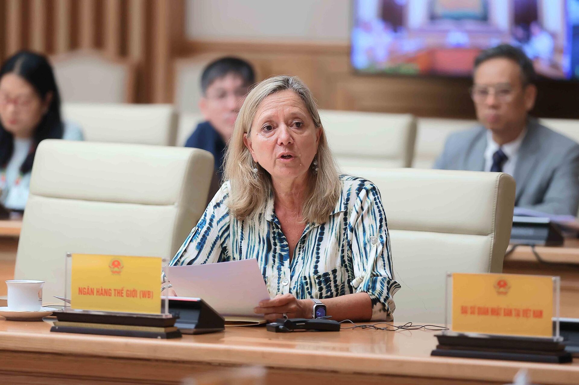 Giám đốc Ngân hàng Thế giới (WB) tại Việt Nam Mariam J.Sherman phát biểu
 - Sputnik Việt Nam, 1920, 03.10.2025