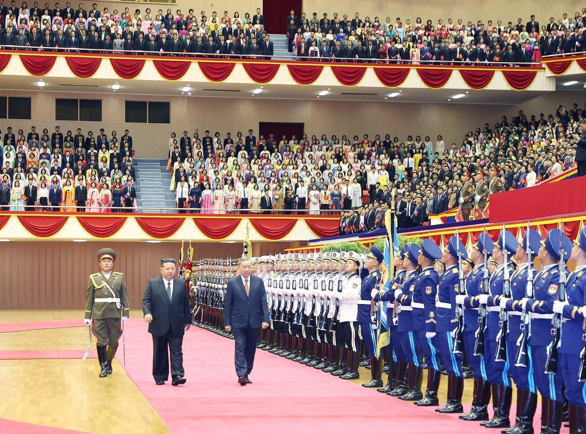 Lễ đón Tổng Bí thư Tô Lâm thăm cấp Nhà nước tới CHDCND Triều Tiên - Sputnik Việt Nam, 1920, 09.10.2025