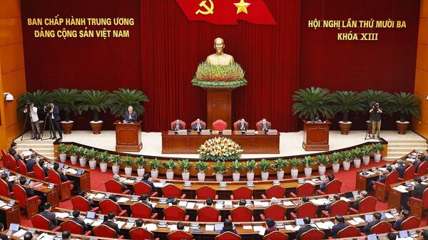 Phiên khai mạc Hội nghị lần thứ mười ba, Ban Chấp hành Trung ương Đảng khoá XIII - Sputnik Việt Nam