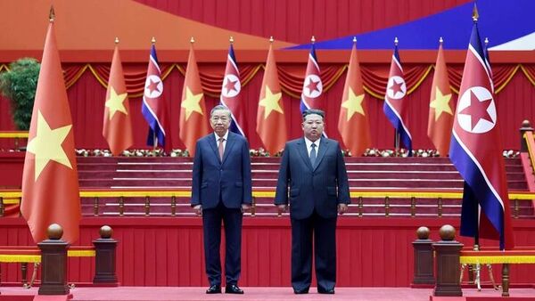 Lễ đón Tổng Bí thư Tô Lâm thăm cấp Nhà nước tới CHDCND Triều Tiên - Sputnik Việt Nam