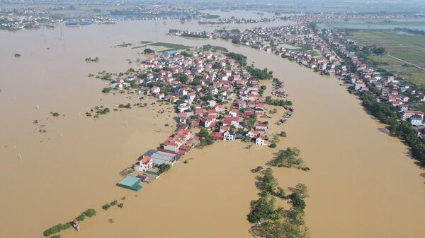 Hà Nội: Lũ sông Cầu xuống chậm, nhiều khu vực vẫn bị ngập sâu - Sputnik Việt Nam