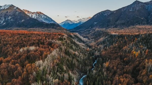 Alaska, Hoa Kỳ. Những ngôi nhà nhỏ bên bờ Hồ Bonney tạo nên một khung cảnh hoàn hảo như trong bưu thiếp với những bông hoa phản chiếu dưới mặt hồ. - Sputnik Việt Nam