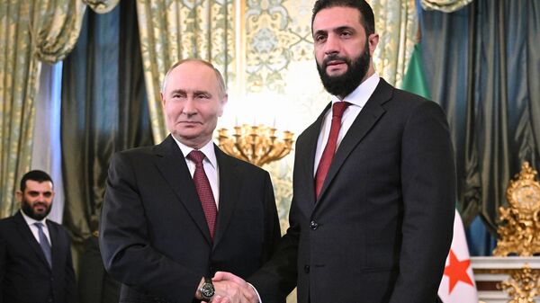Cuộc gặp giữa Tổng thống Vladimir Putin và Tổng thống Syria Ahmed al-Sharaa - Sputnik Việt Nam