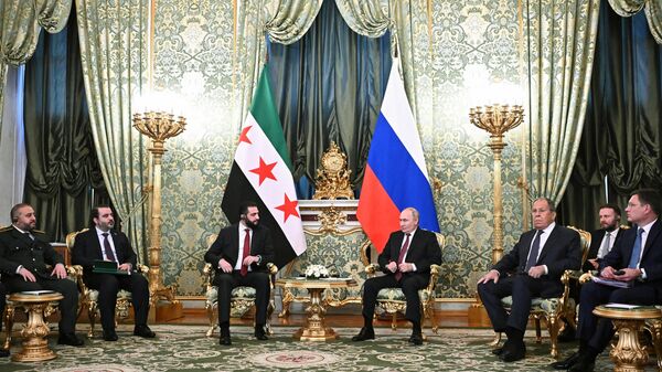 Cuộc gặp giữa Tổng thống Vladimir Putin và Tổng thống Syria Ahmed al-Sharaa - Sputnik Việt Nam