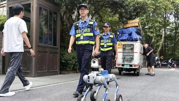 Chó robot ở Hàng Châu, Trung Quốc - Sputnik Việt Nam