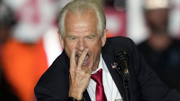 Peter Navarro phát biểu tại một cuộc vận động tranh cử ở Greensboro Coliseum ở Greensboro, Bắc Carolina. - Sputnik Việt Nam