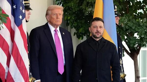 Tổng thống Mỹ Donald Trump và Vladimir Zelensky - Sputnik Việt Nam