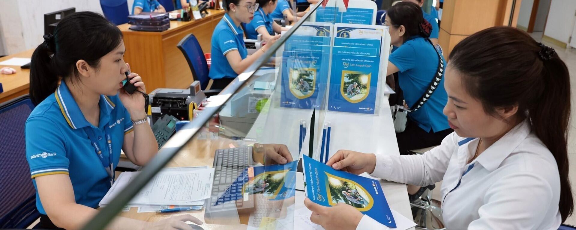 Khách hàng giao dịch tại BAOVIET Bank chi nhánh Hải Phòng
 - Sputnik Việt Nam, 1920, 20.10.2025