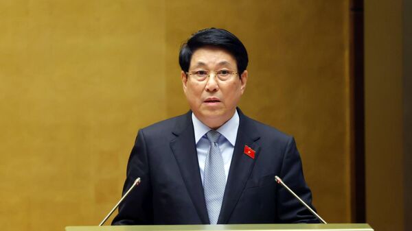 Chủ tịch nước Lương Cường trình bày Báo cáo tổng kết công tác nhiệm kỳ 2021-2026 của Chủ tịch nước - Sputnik Việt Nam