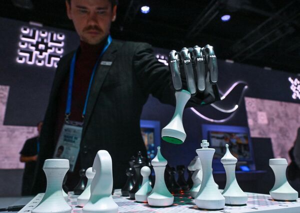 Trong triển lãm thuộc Diễn đàn xuất khẩu quốc tế &quot;Sản xuất tại Nga&quot; ở Moskva - Sputnik Việt Nam