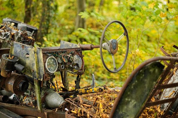 Chiếc xe cổ trong công viên xe cổ tư nhân ở Mettmann, Đức - Sputnik Việt Nam